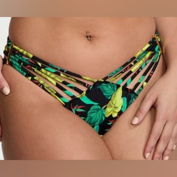 Sold 32DD/XS VS Archives Swim Bombshell Longline Bikini Top Brazilian Bikini Set - Picture 10 of 15